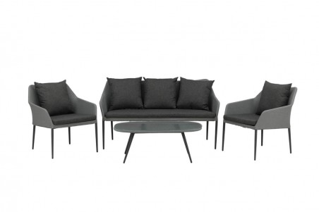 Spoga soffgrupp grå/svart Venture Home