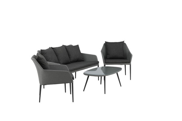 Spoga soffgrupp grå/svart Venture Home