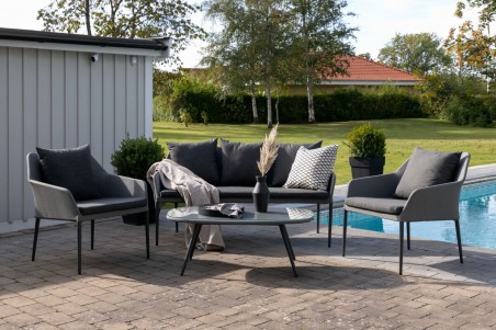 Spoga soffgrupp grå/svart Venture Home
