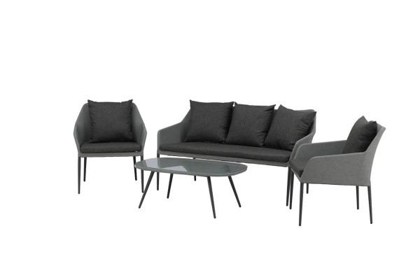 Spoga soffgrupp grå/svart Venture Home