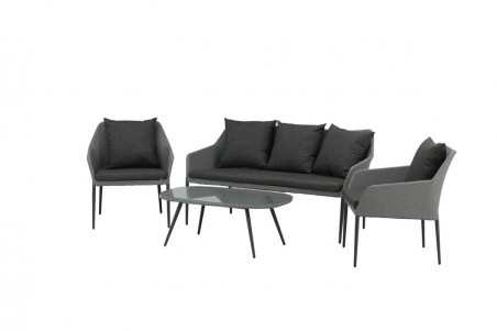 Spoga soffgrupp grå/svart Venture Home