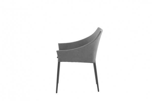 Spoga matstol 2-pack grå/svart Venture Home