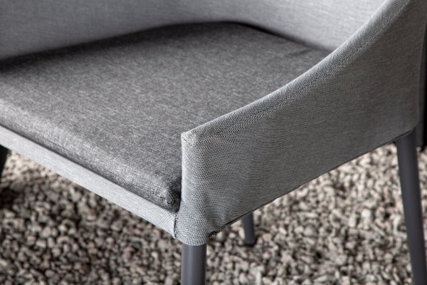 Spoga matstol 2-pack grå/svart Venture Home