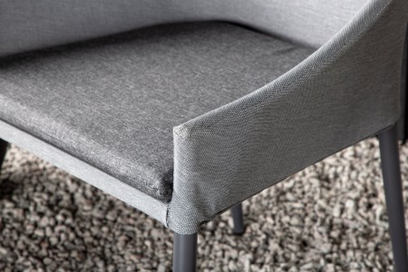 Spoga matstol 2-pack grå/svart Venture Home