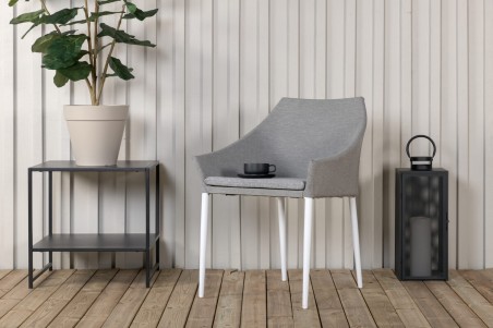 Spoga matstol 2-pack grå/vit Venture Home