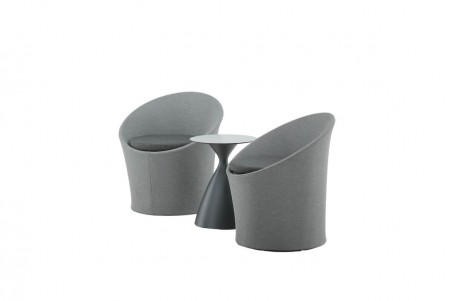Spoga loungeset grå/svart Venture Home