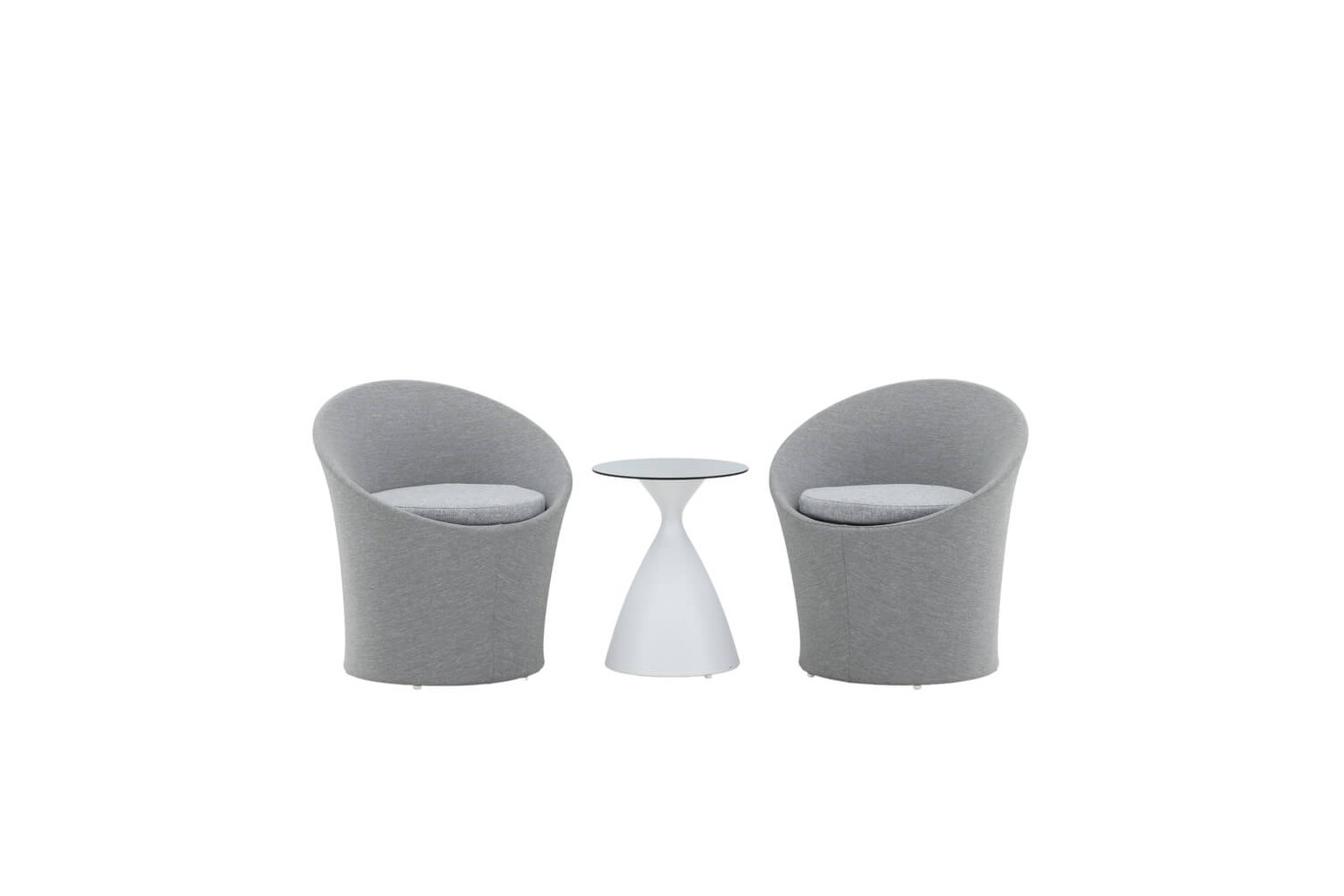 Spoga loungeset grå/vit Venture Home Spoga loungeset grå/vit Venture Home