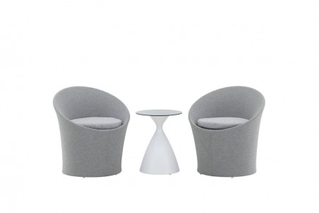 Spoga loungeset grå/vit Venture Home