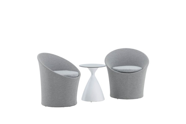 Spoga loungeset grå/vit Venture Home