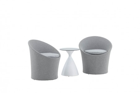 Spoga loungeset grå/vit Venture Home
