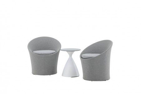 Spoga loungeset grå/vit Venture Home