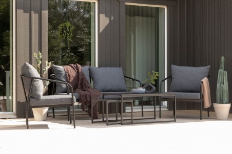 Sopot soffgrupp svart Venture Home