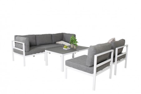 Copacabana soffgrupp vit/grå Venture Home