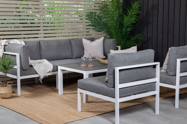Copacabana soffgrupp vit/grå Venture Home