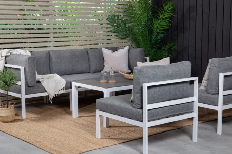 Copacabana soffgrupp vit/grå Venture Home