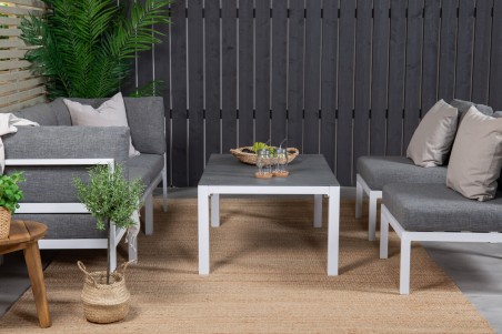Copacabana soffgrupp vit/grå Venture Home