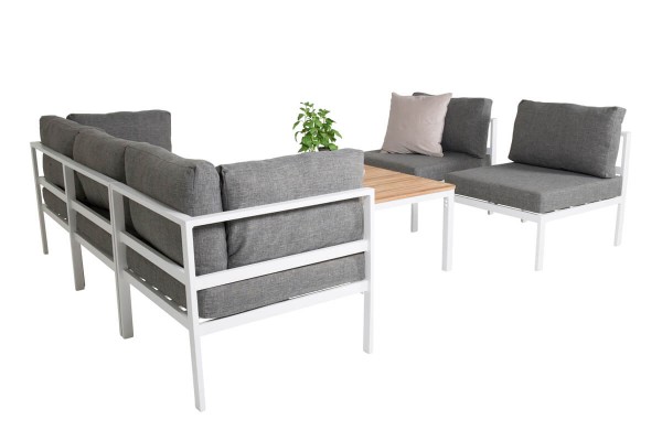 Copacabana & Brasilia soffgrupp vit/grå Venture Home