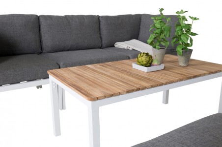 Copacabana & Brasilia soffgrupp vit/grå Venture Home
