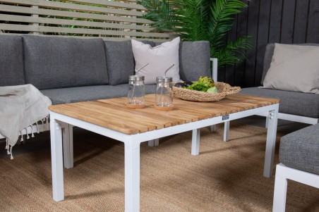 Copacabana & Brasilia soffgrupp vit/grå Venture Home