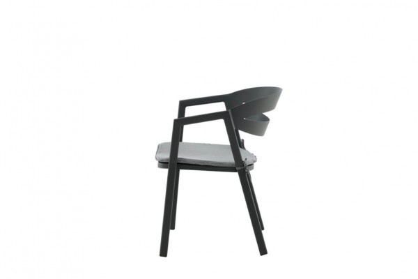 Slit matstol svart Venture Home