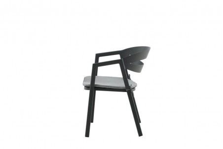 Slit matstol svart Venture Home