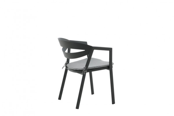 Slit matstol svart Venture Home