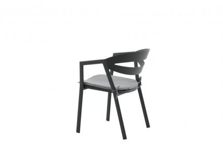 Slit matstol svart Venture Home