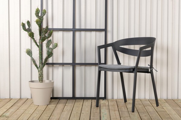 Slit matstol svart Venture Home