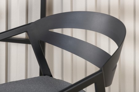Slit matstol svart Venture Home