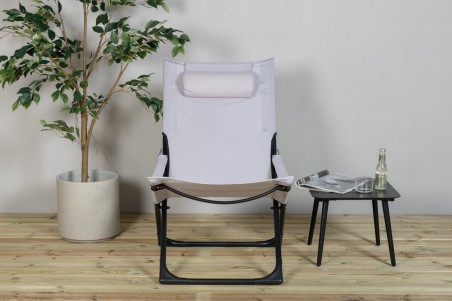 Seville solstol grå/svart Venture Home
