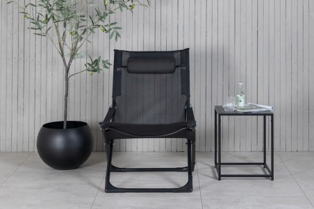 Seville solstol 2-pack svart Venture Design