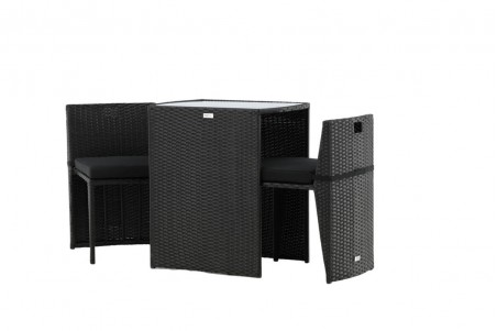 Savanna caféset svart Venture Home