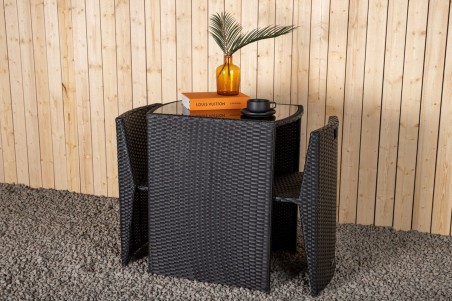 Savanna caféset svart Venture Home