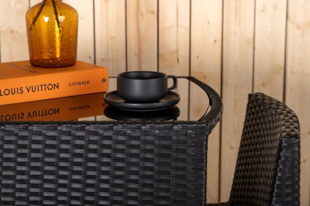 Savanna caféset svart Venture Home