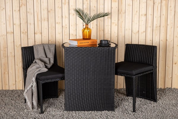 Savanna caféset svart Venture Home