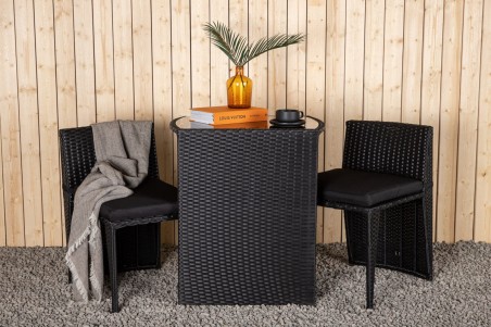 Savanna caféset svart Venture Home