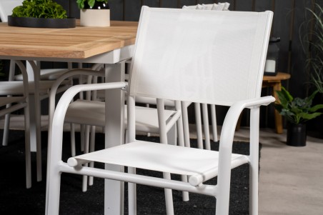 Santorini matstol 2-pack vit Venture Home