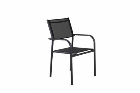 Santorini matstol 2-pack svart Venture Home