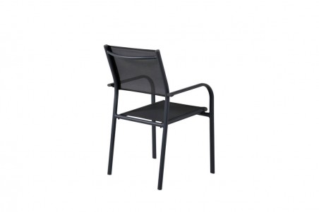 Santorini matstol 2-pack svart Venture Home