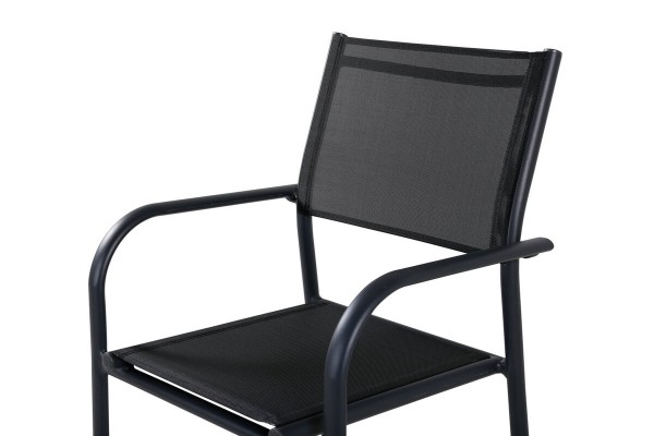 Santorini matstol 2-pack svart Venture Home