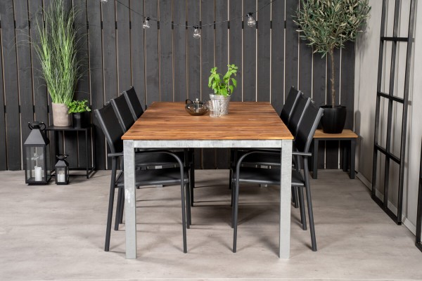 Santorini matstol 2-pack svart Venture Home