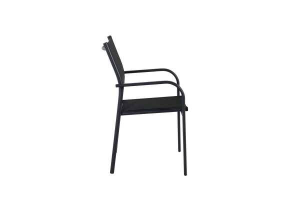 Santorini matstol 2-pack svart Venture Home
