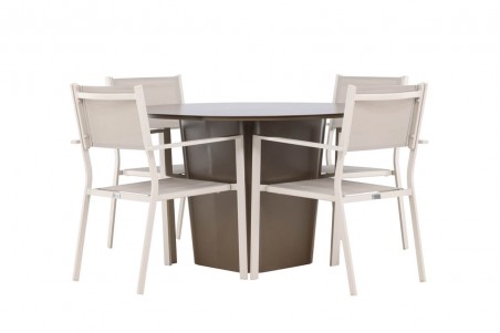 Santa Fe & Copacabana matgrupp beige/brun Venture Home