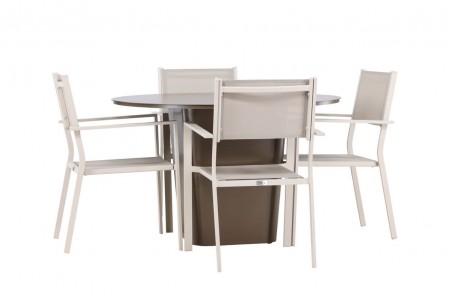 Santa Fe & Copacabana matgrupp beige/brun Venture Home