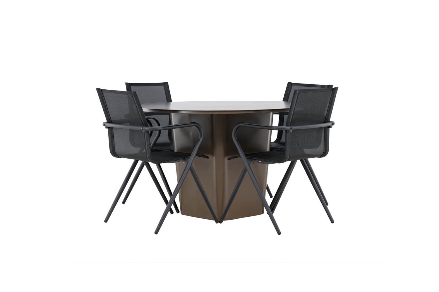 Santa Fe & Alina matgrupp svart/brun Venture Home
