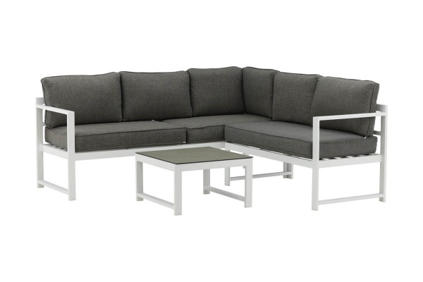 Salvador hörngrupp vit/grå Venture Home