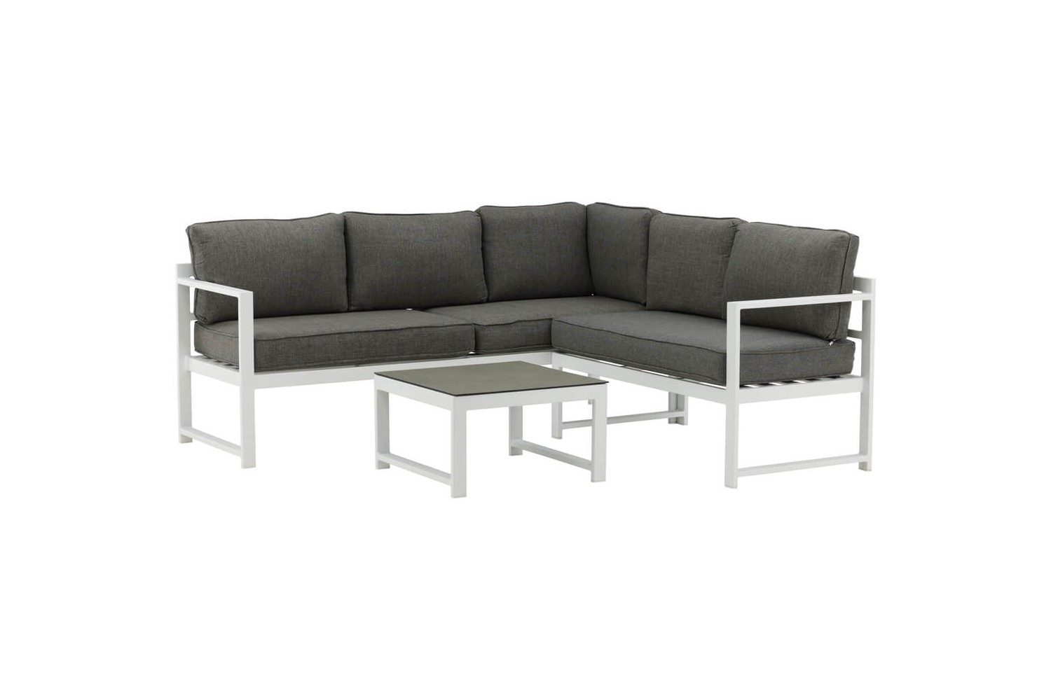 Salvador hörngrupp vit/grå Venture Home