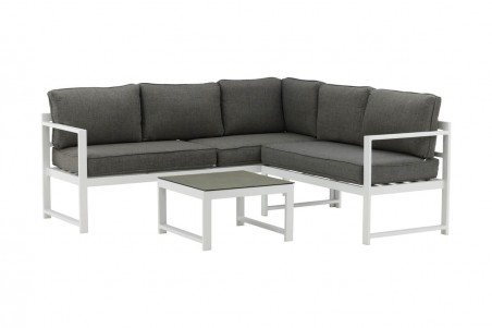 Salvador hörngrupp vit/grå Venture Home