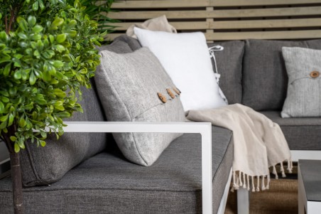 Salvador hörngrupp vit/grå Venture Home
