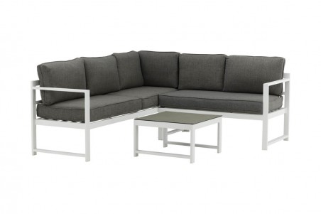 Salvador hörngrupp vit/grå Venture Home